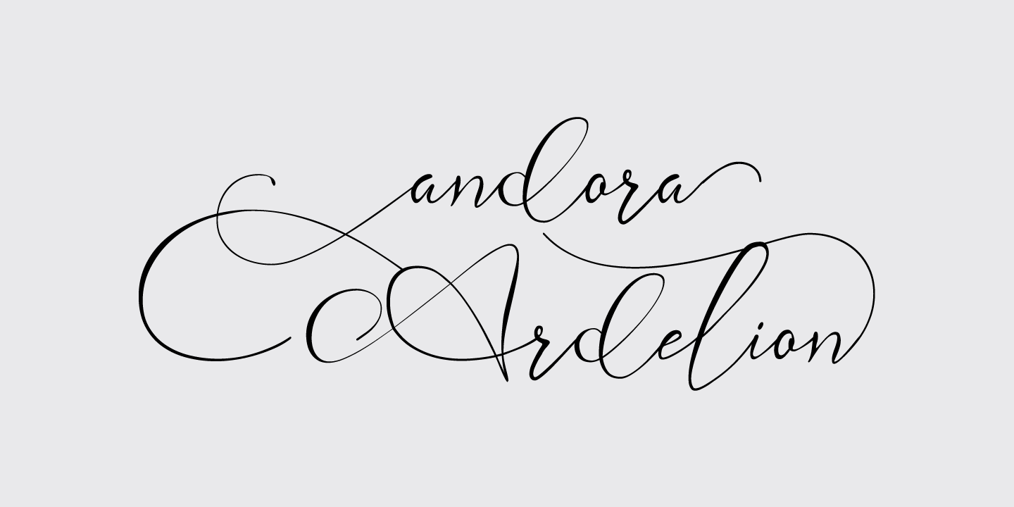 Czcionka Andora Ardelion